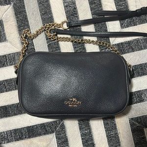 Coach crossbody. Blue/grey leather